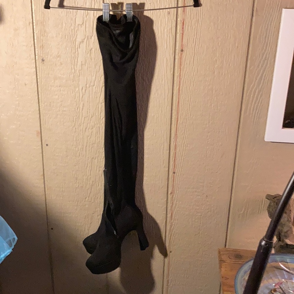 Sexy over the knee platform high heel boots